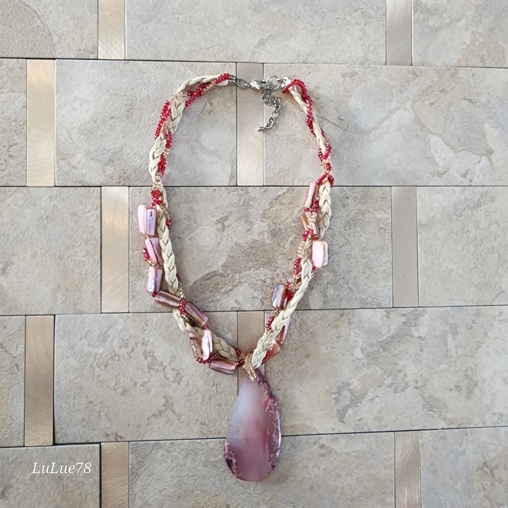 Pink and Cream Necklace